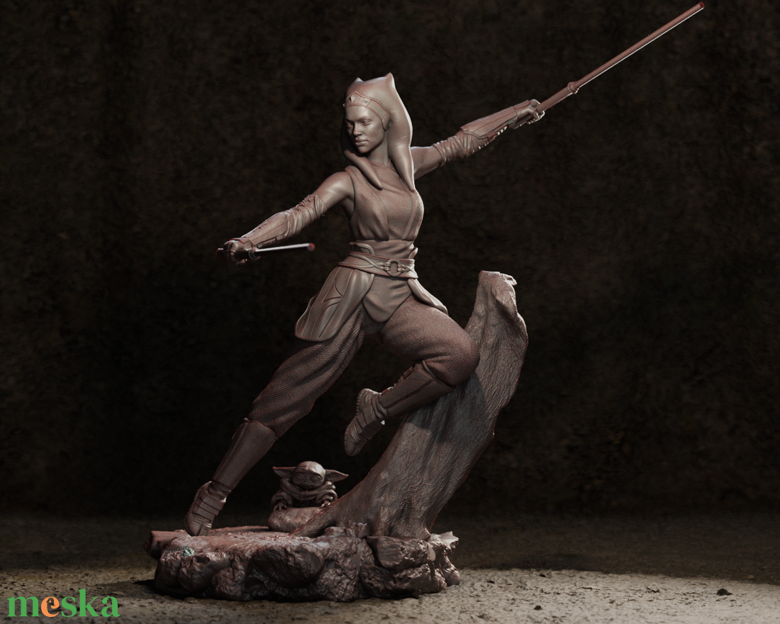 Ahsoka Tano - Star Wars: The Mandalorian - művészet - makett, modell - Meska.hu