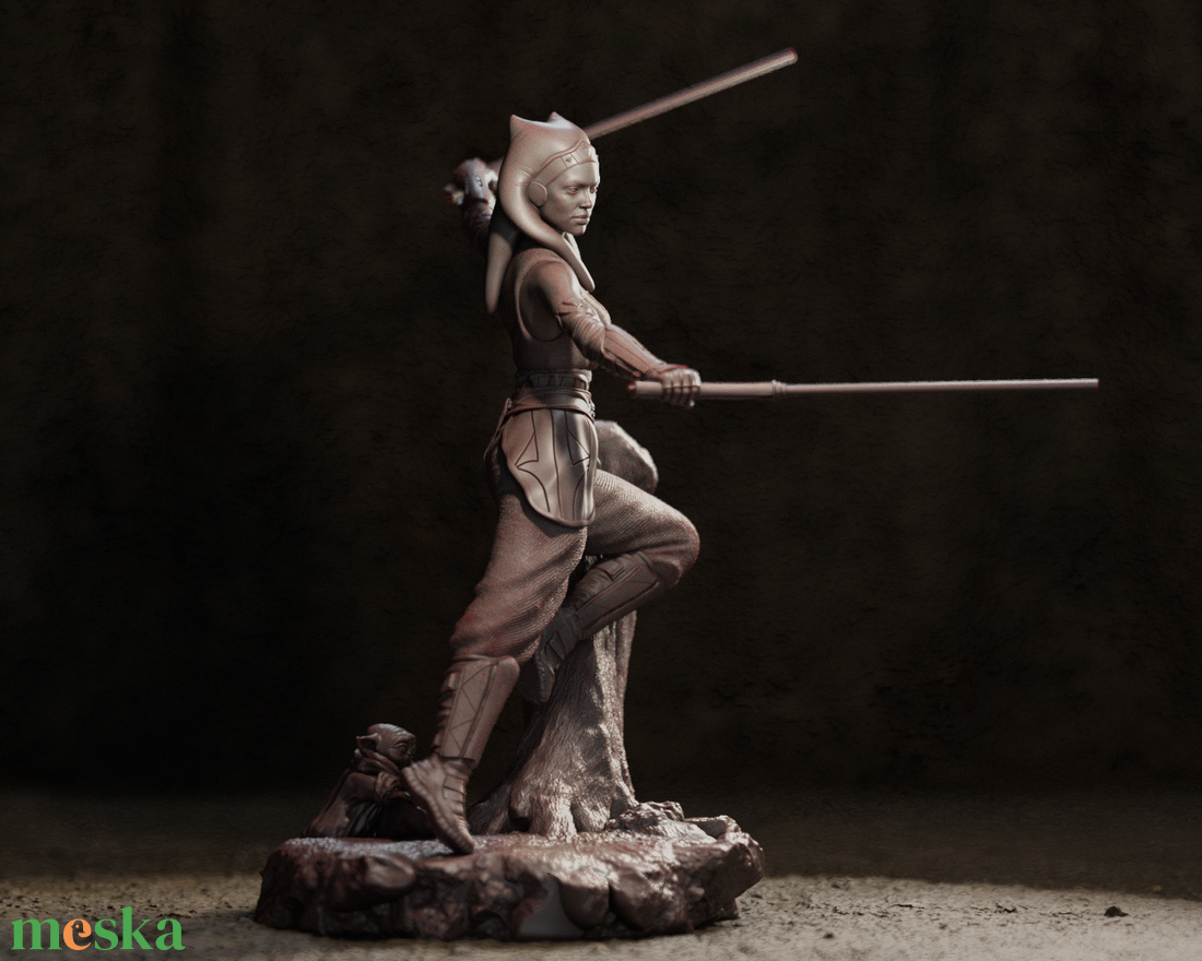 Ahsoka Tano - Star Wars: The Mandalorian - művészet - makett, modell - Meska.hu