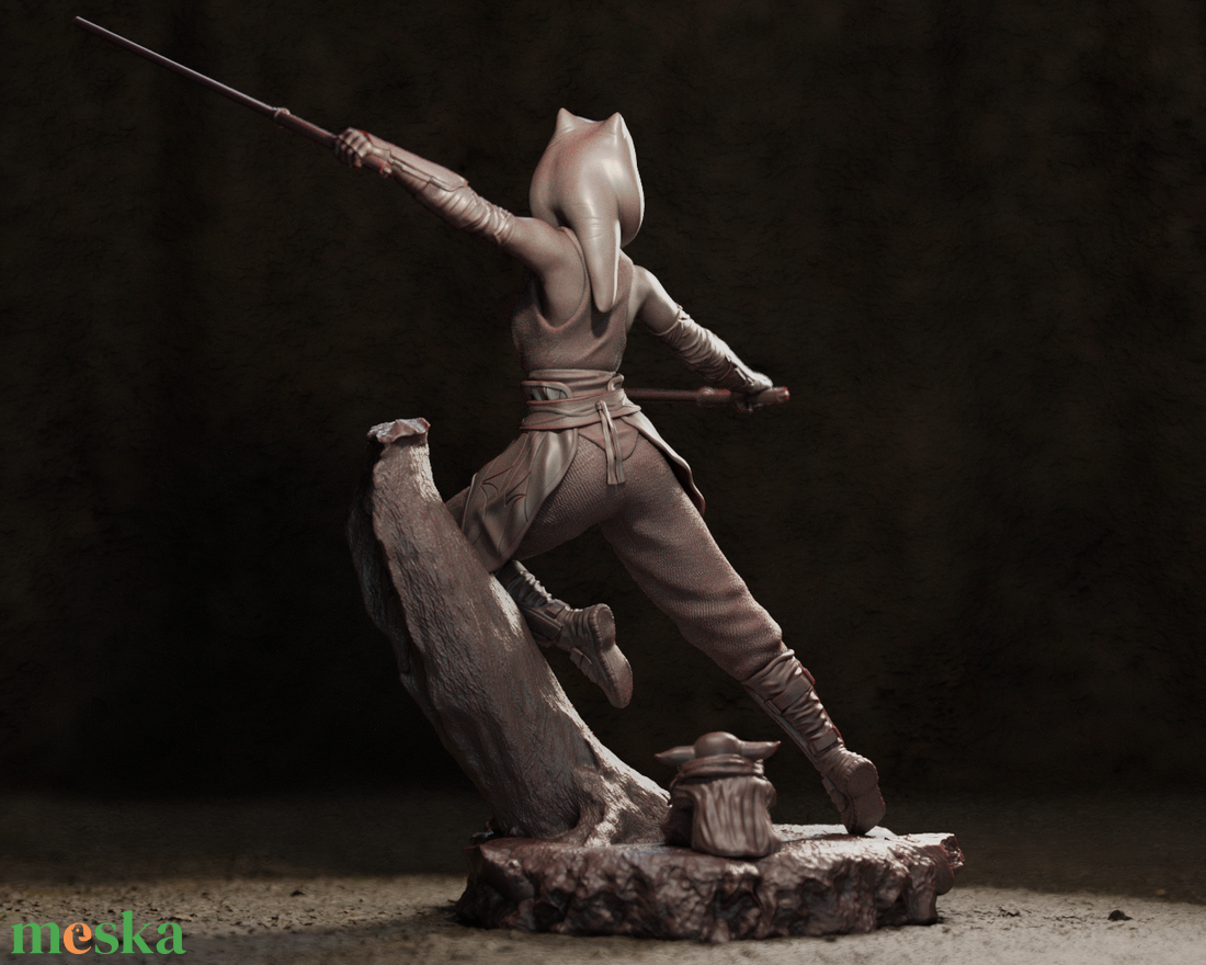 Ahsoka Tano - Star Wars: The Mandalorian - művészet - makett, modell - Meska.hu