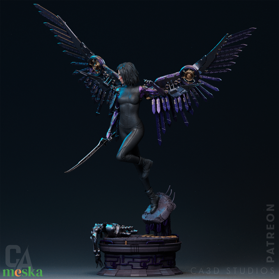 Alita - Battle Angel Alita - művészet - makett, modell - Meska.hu