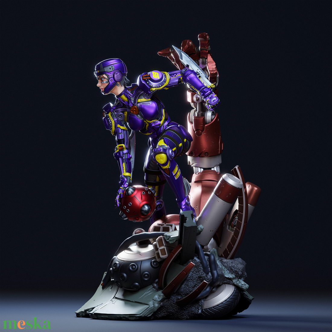 Alita v2 - Battle Angel Alita - művészet - makett, modell - Meska.hu Alita v2 - Battle Angel Alita - művészet - makett, modell - Meska.hu