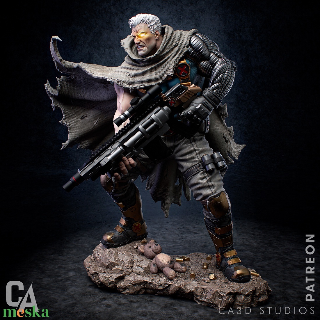 Cable - Marvel - művészet - makett, modell - Meska.hu Cable - Marvel - művészet - makett, modell - Meska.hu