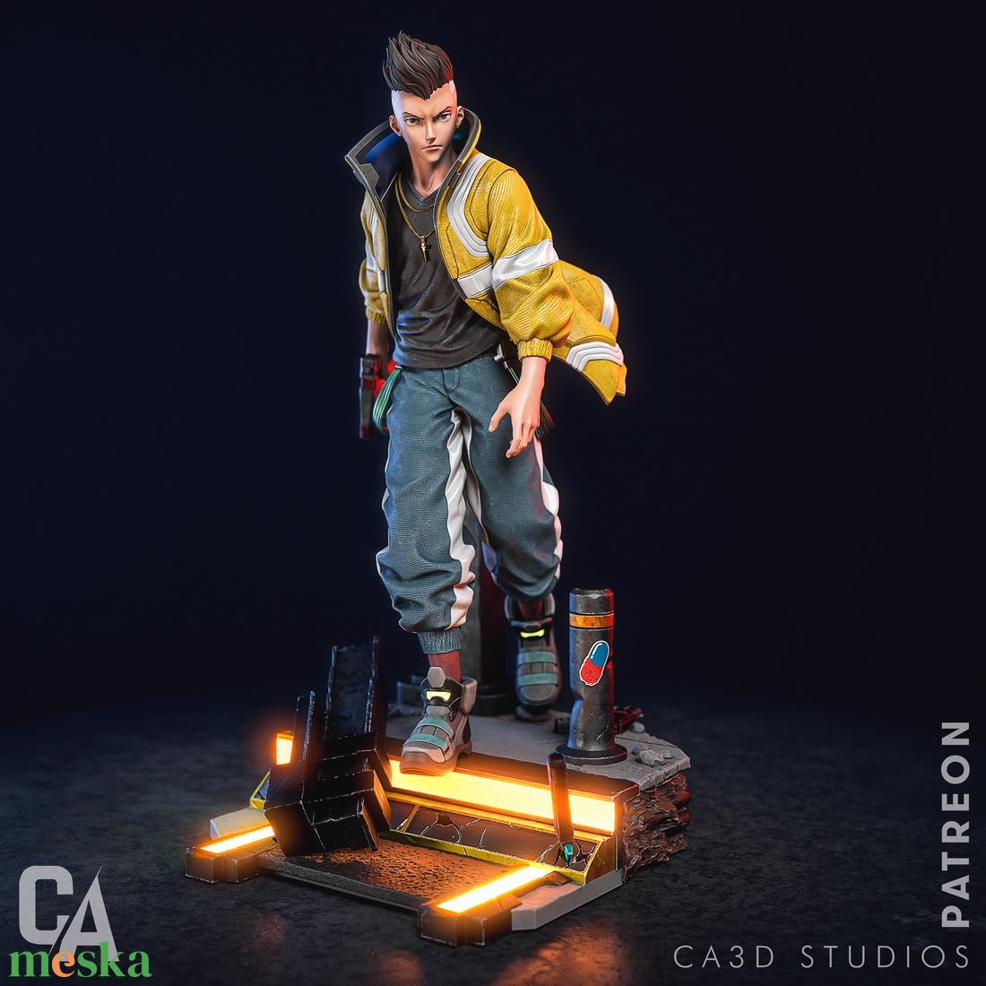 David Martinez - Cyberpunk: Edgerunners - művészet - makett, modell - Meska.hu