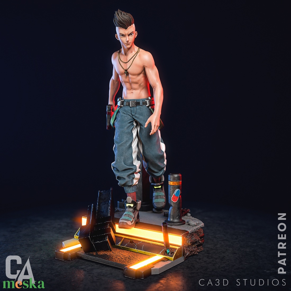 David Martinez - Cyberpunk: Edgerunners - művészet - makett, modell - Meska.hu