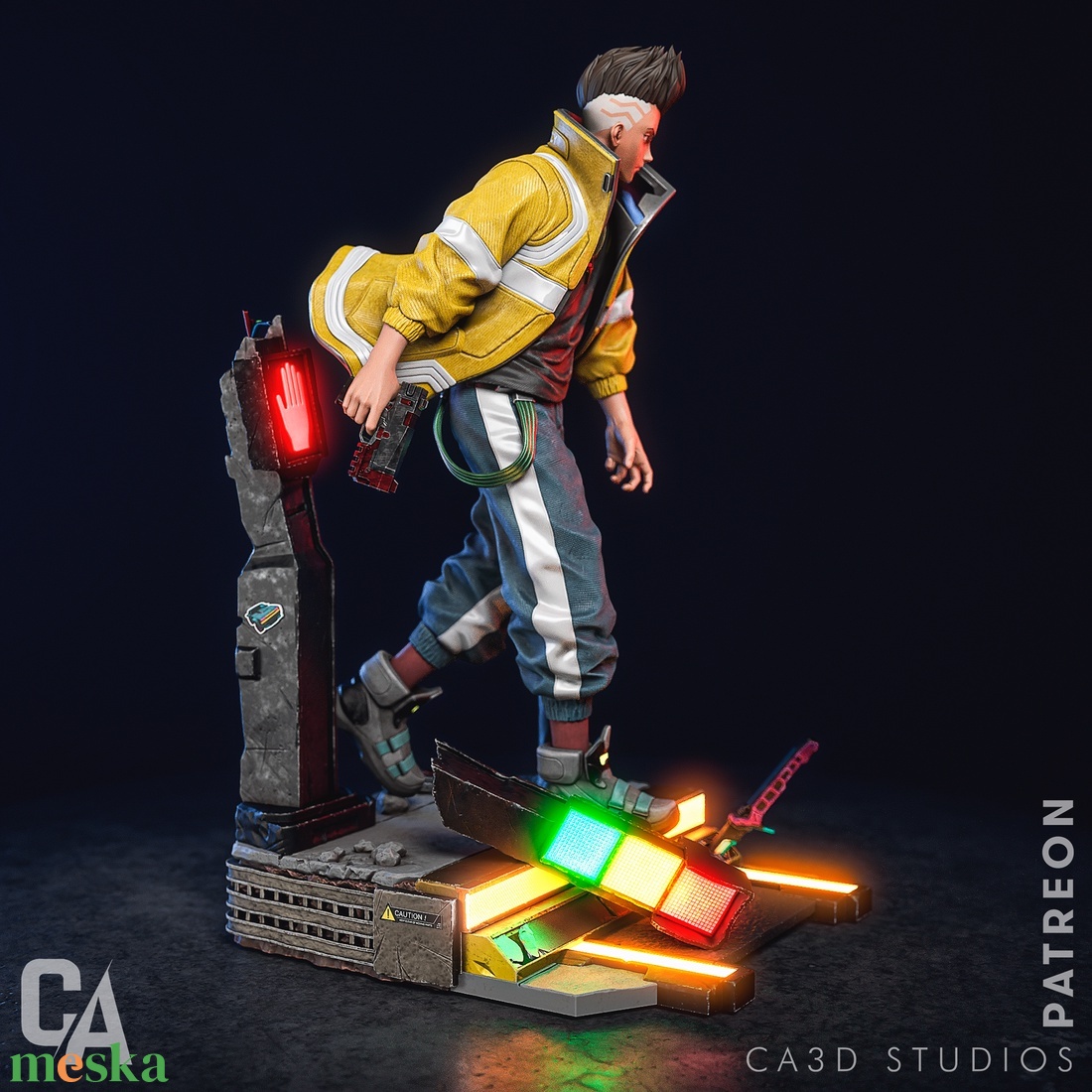 David Martinez - Cyberpunk: Edgerunners - művészet - makett, modell - Meska.hu