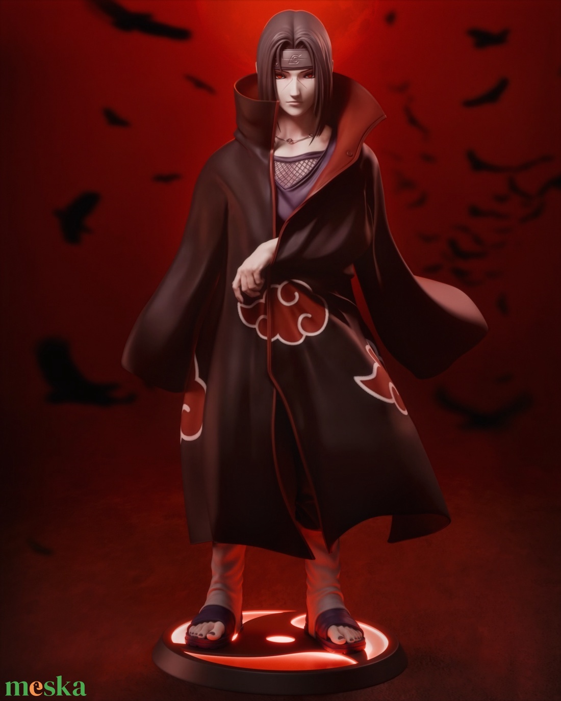 Itachi Uchiha - Naruto - művészet - makett, modell - Meska.hu