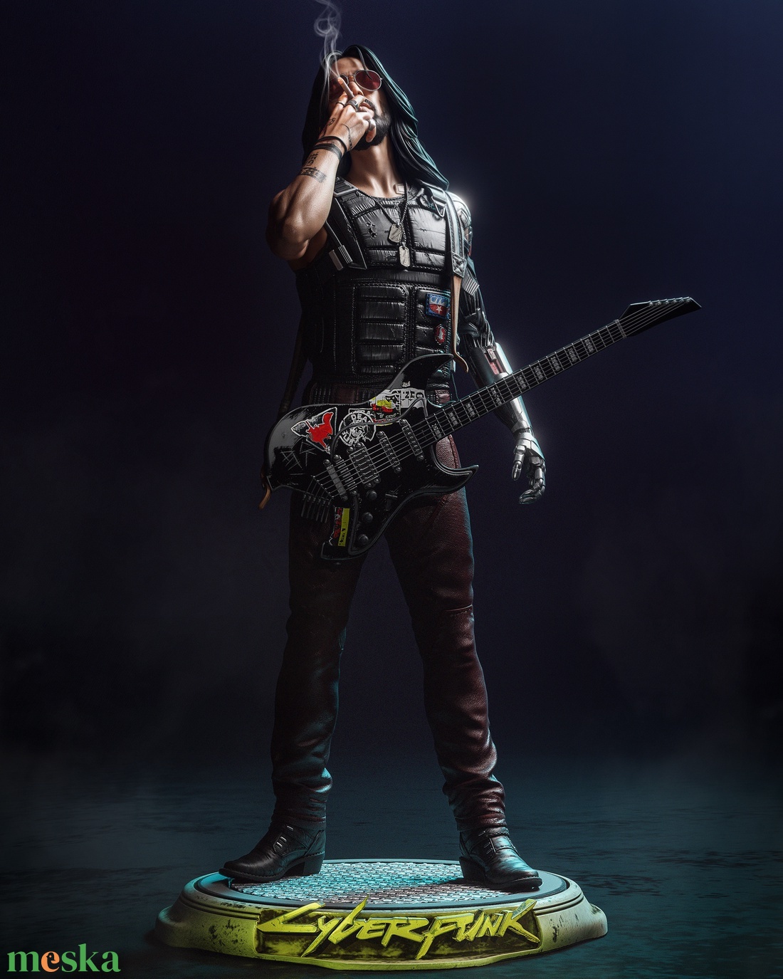 Johnny Silverhand - Cyberpunk 2077 - művészet - makett, modell - Meska.hu