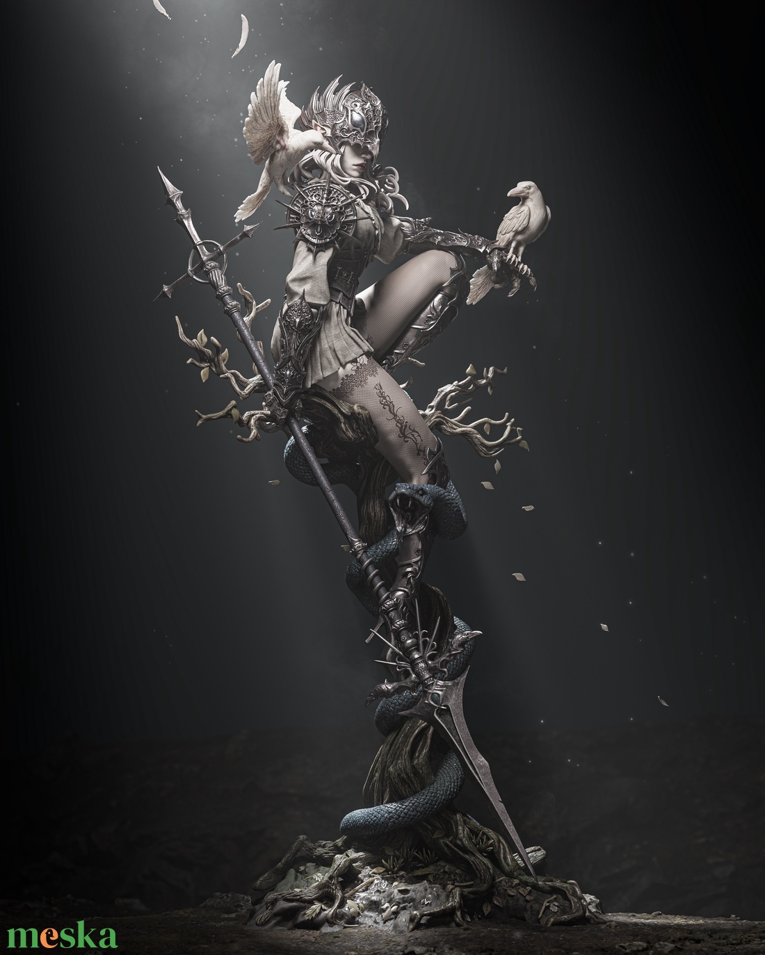 Lenora Queen of Crows - művészet - makett, modell - Meska.hu