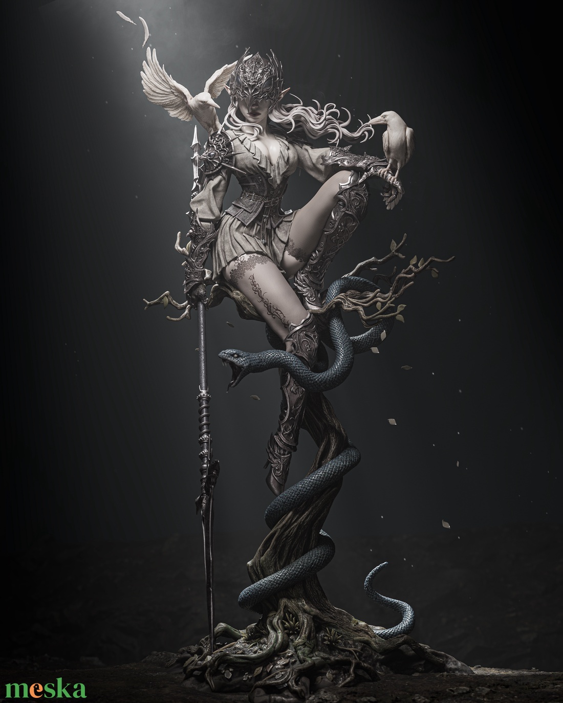 Lenora Queen of Crows - művészet - makett, modell - Meska.hu