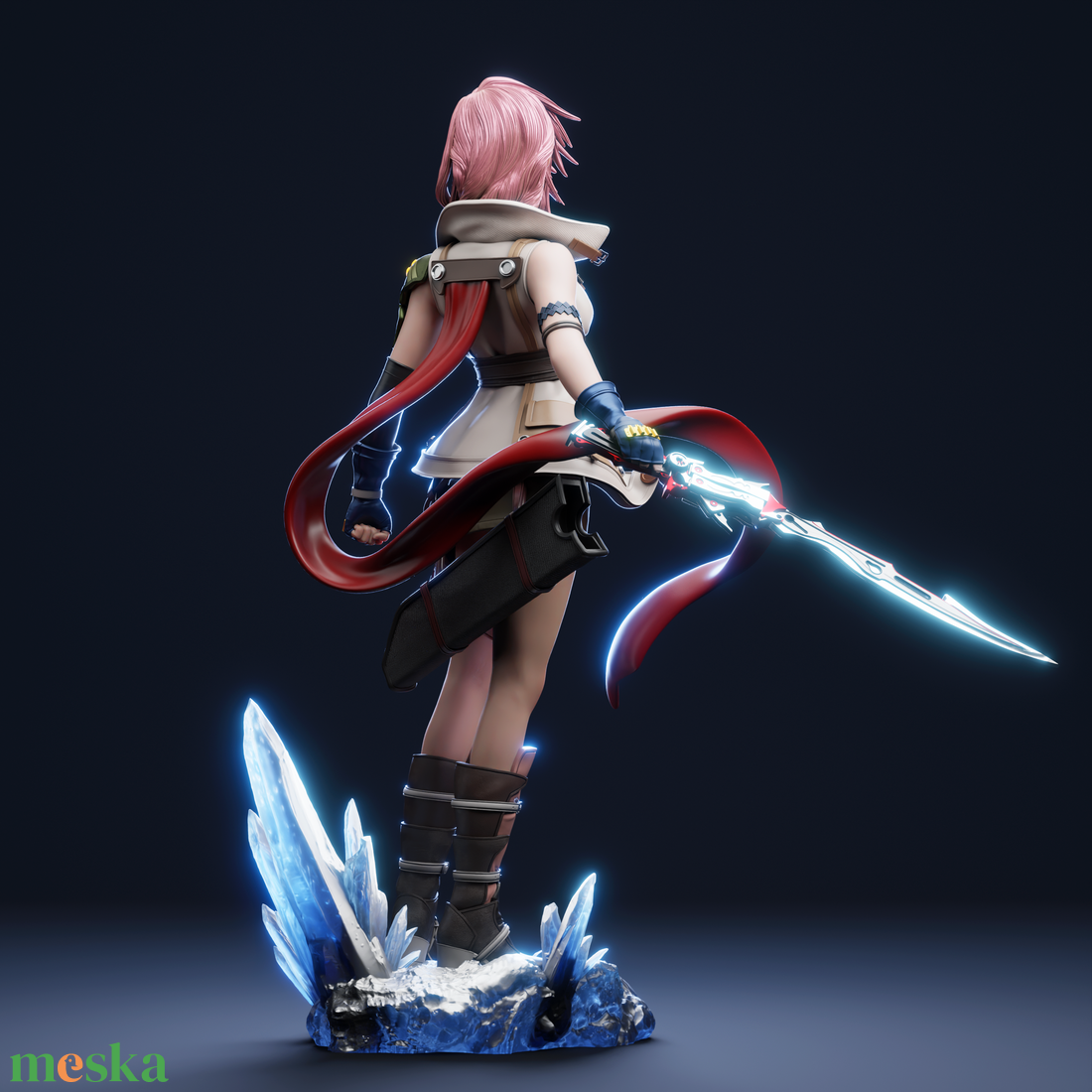 Lightning - Final Fantasy XIII - művészet - makett, modell - Meska.hu