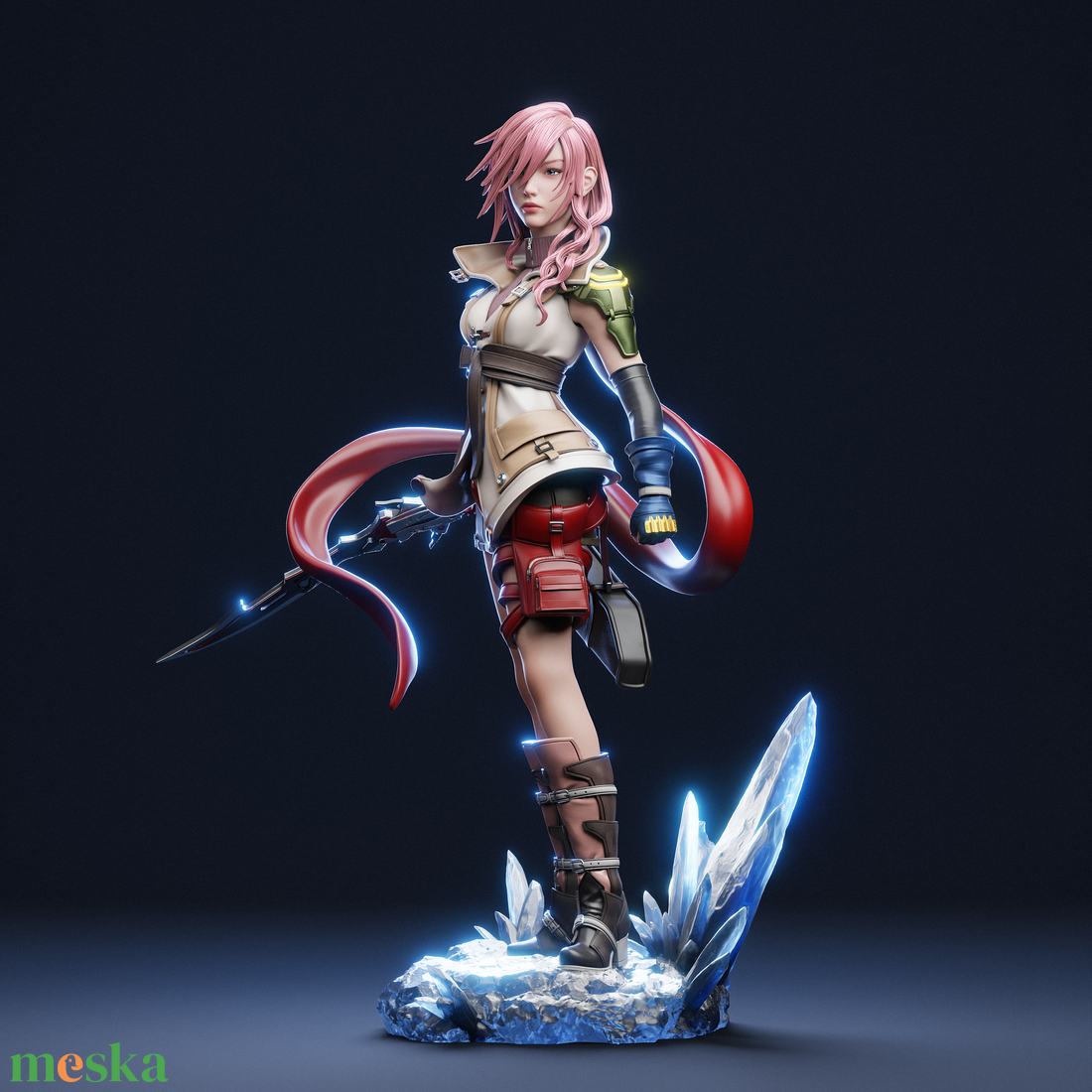 Lightning - Final Fantasy XIII - művészet - makett, modell - Meska.hu