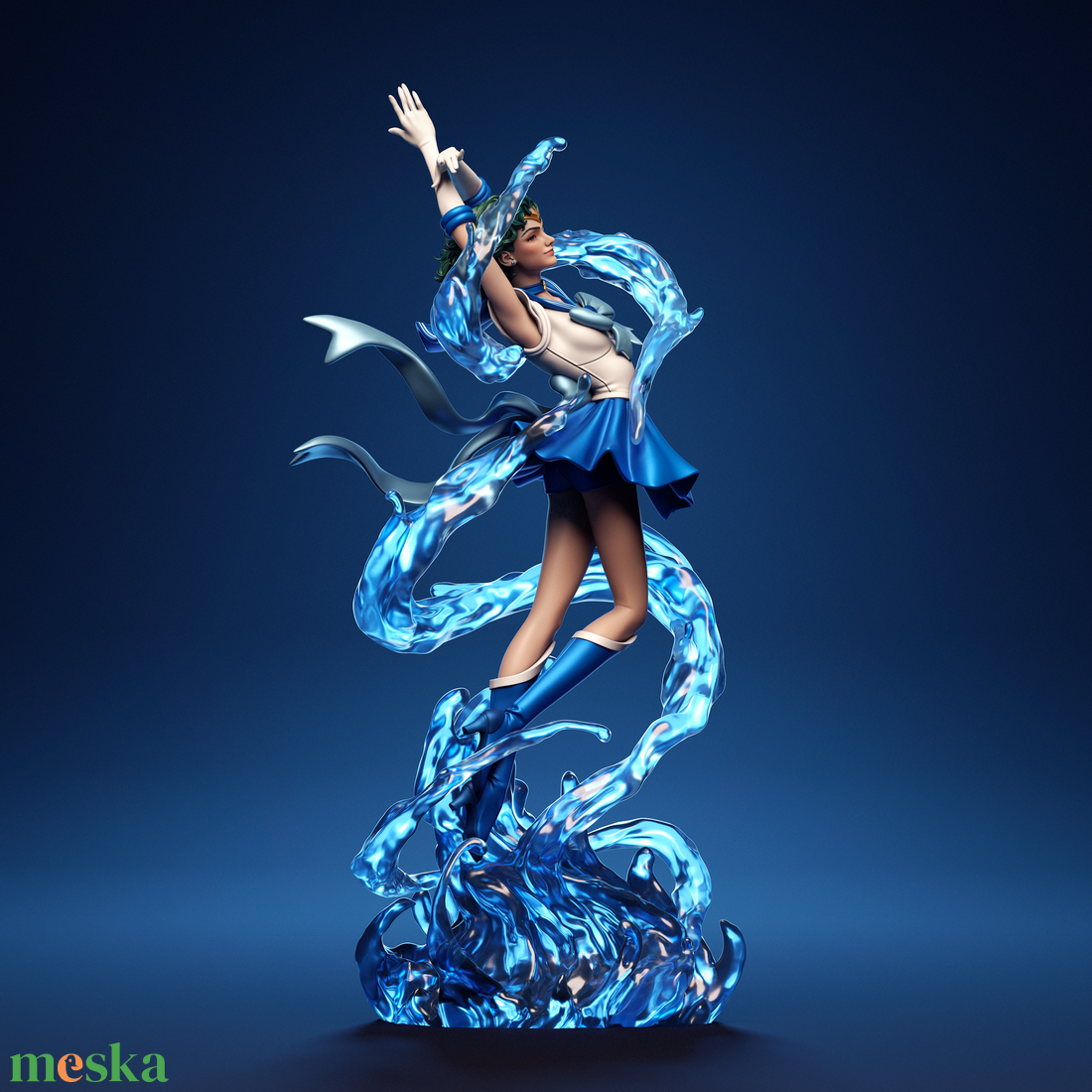 Mercury - Sailor Moon - művészet - makett, modell - Meska.hu Mercury - Sailor Moon - művészet - makett, modell - Meska.hu