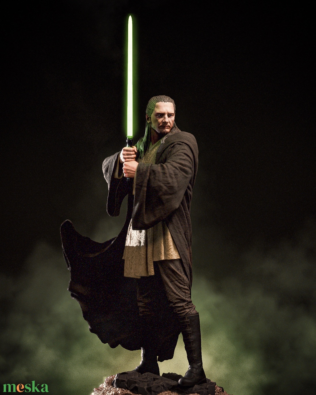 Qui Gon Jinn - Star Wars - művészet - makett, modell - Meska.hu Qui Gon Jinn - Star Wars - művészet - makett, modell - Meska.hu