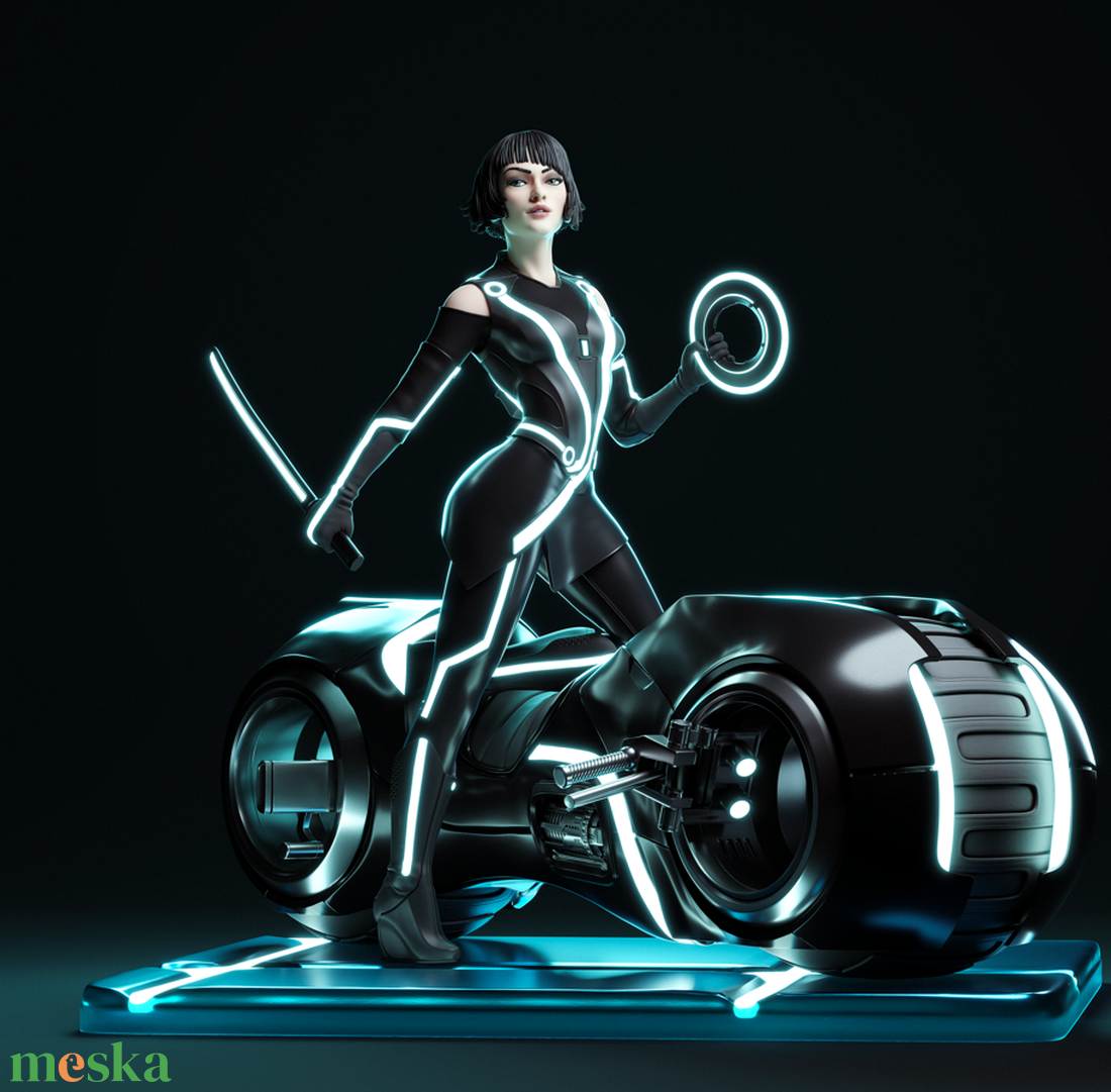 Quorra - Tron - művészet - makett, modell - Meska.hu Quorra - Tron - művészet - makett, modell - Meska.hu