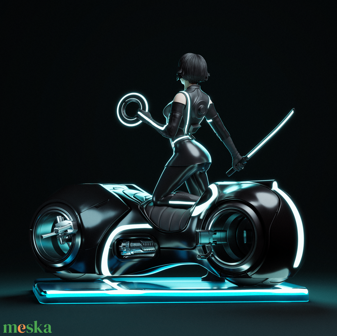 Quorra - Tron - művészet - makett, modell - Meska.hu Quorra - Tron - művészet - makett, modell - Meska.hu
