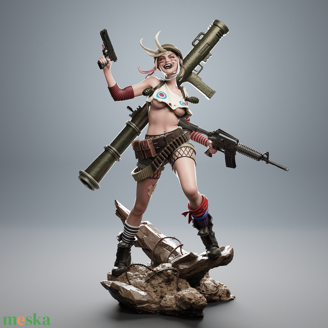 Tank Girl - művészet - makett, modell - Meska.hu Tank Girl - művészet - makett, modell - Meska.hu