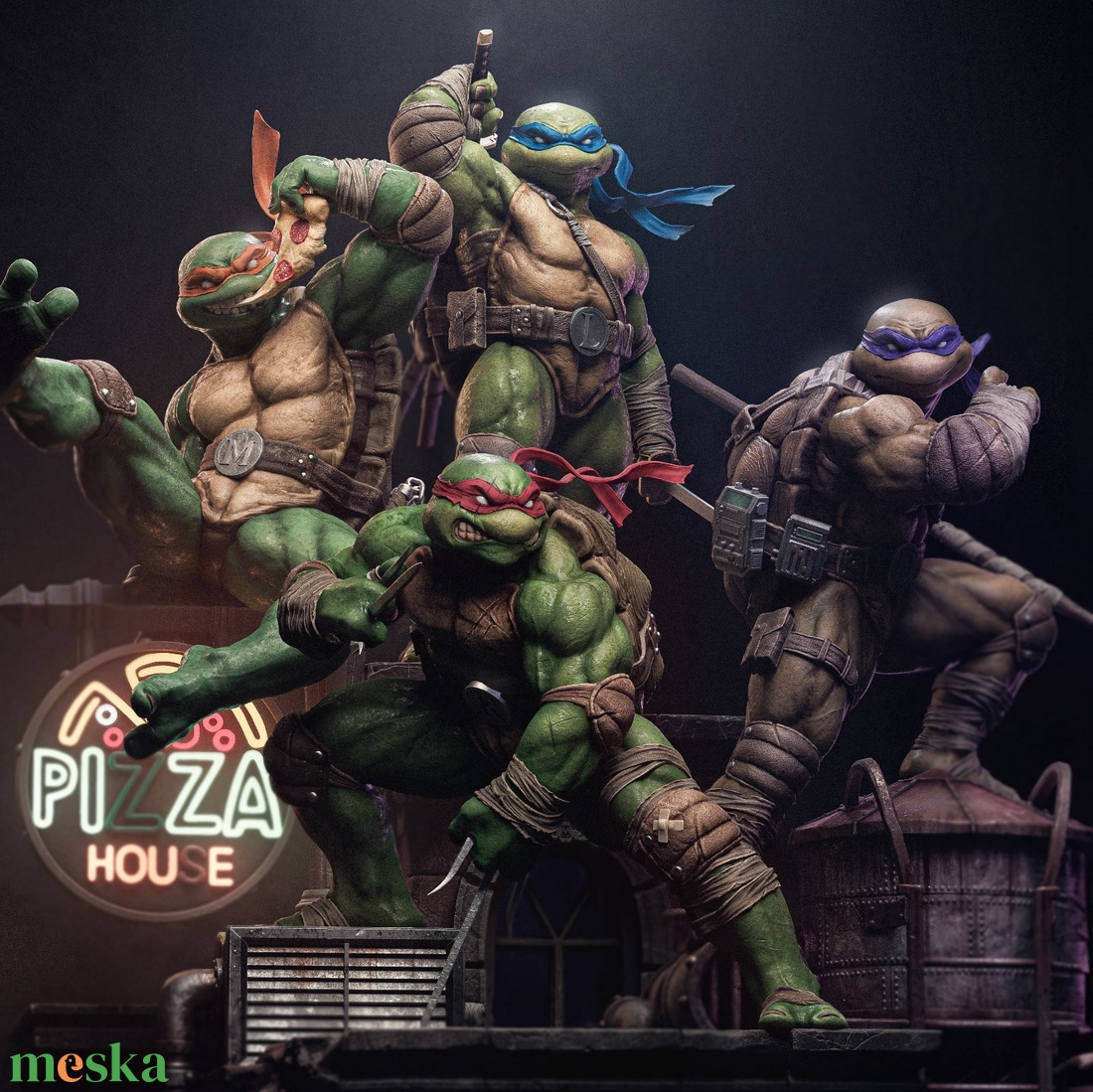 TMNT - Tini Nindzsa Teknőcök - művészet - makett, modell - Meska.hu TMNT - Tini Nindzsa Teknőcök - művészet - makett, modell - Meska.hu
