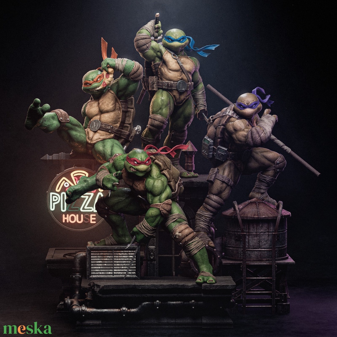 TMNT - Tini Nindzsa Teknőcök - művészet - makett, modell - Meska.hu TMNT - Tini Nindzsa Teknőcök - művészet - makett, modell - Meska.hu