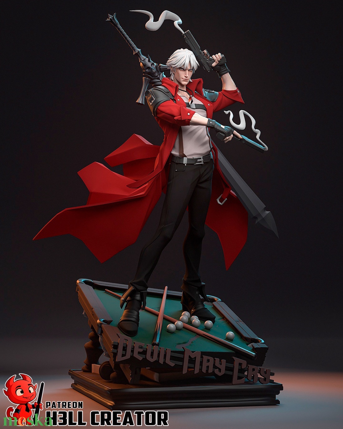 Dante - Devil May Cry (Netflix) - művészet - makett, modell - Meska.hu Dante - Devil May Cry (Netflix) - művészet - makett, modell - Meska.hu