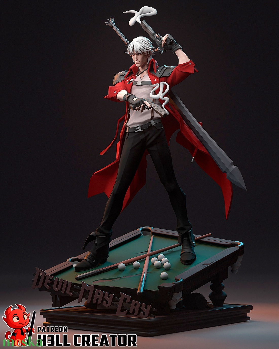 Dante - Devil May Cry (Netflix) - művészet - makett, modell - Meska.hu Dante - Devil May Cry (Netflix) - művészet - makett, modell - Meska.hu