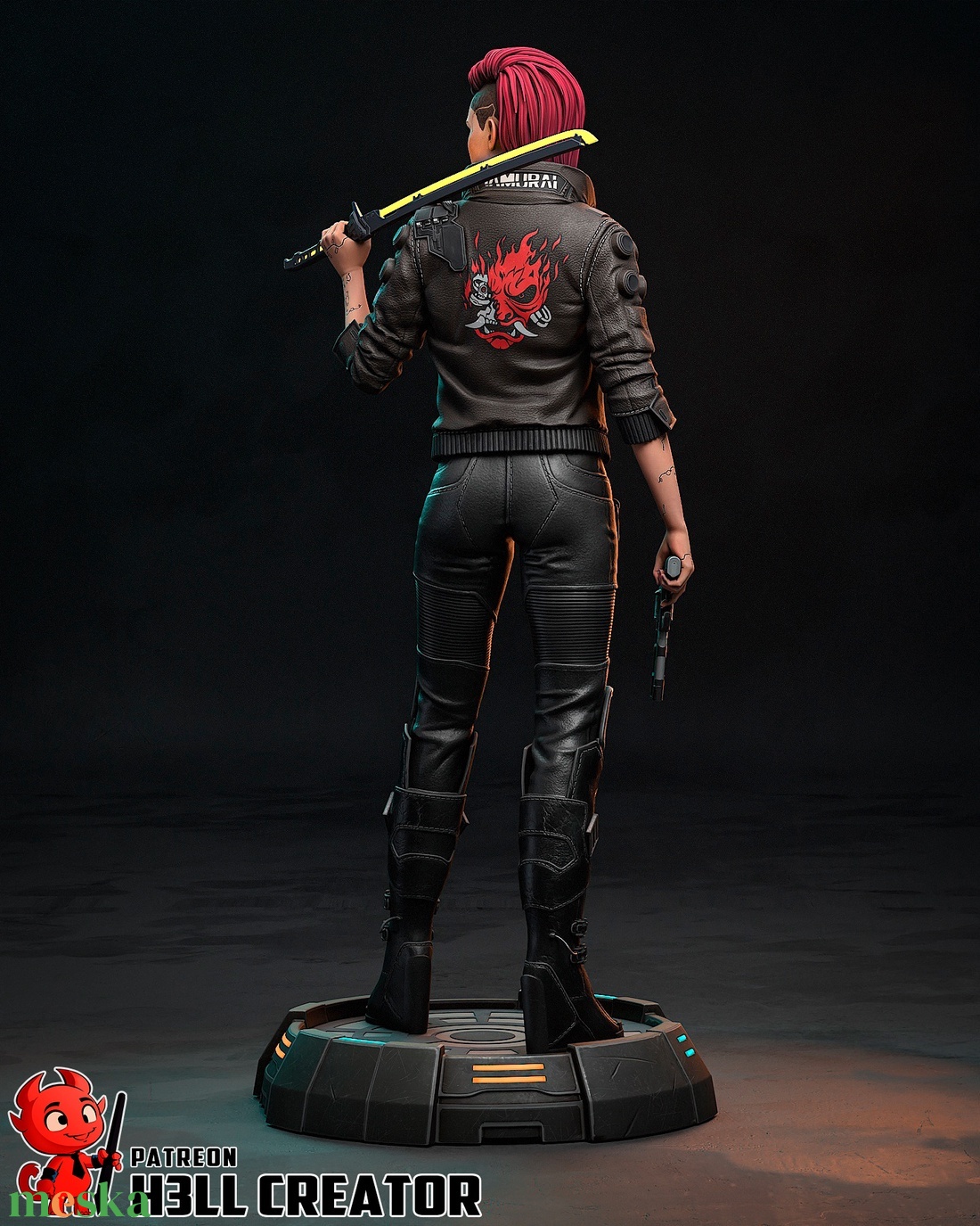 Female V - Cyberpunk 2077 - művészet - makett, modell - Meska.hu Female V - Cyberpunk 2077 - művészet - makett, modell - Meska.hu