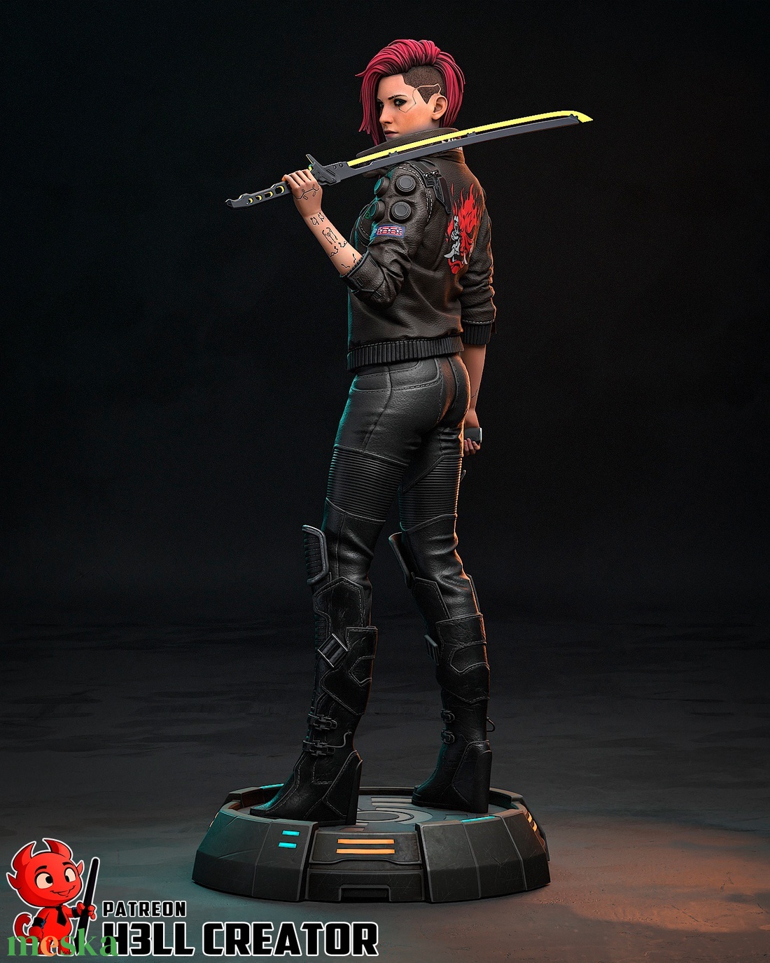 Female V - Cyberpunk 2077 - művészet - makett, modell - Meska.hu Female V - Cyberpunk 2077 - művészet - makett, modell - Meska.hu