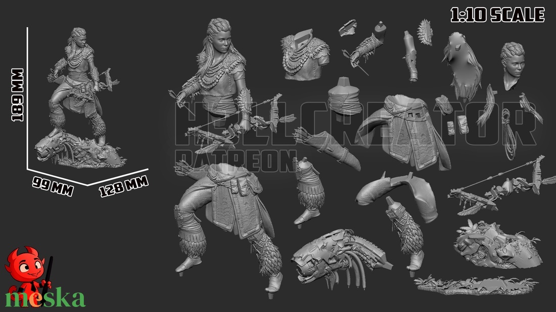Aloy - Horizon Zero Dawn - művészet - makett, modell - Meska.hu Aloy - Horizon Zero Dawn - művészet - makett, modell - Meska.hu