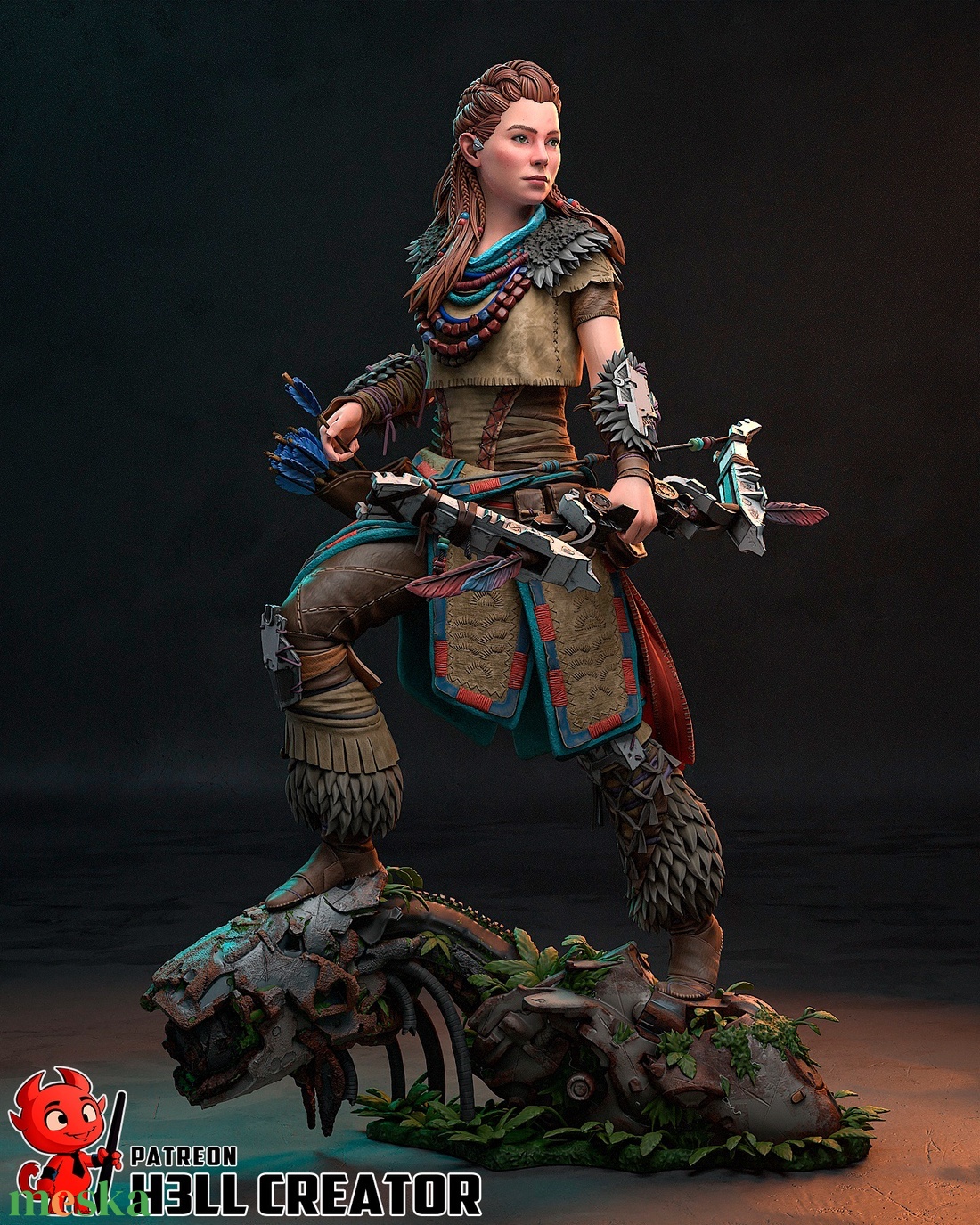 Aloy - Horizon Zero Dawn - művészet - makett, modell - Meska.hu Aloy - Horizon Zero Dawn - művészet - makett, modell - Meska.hu
