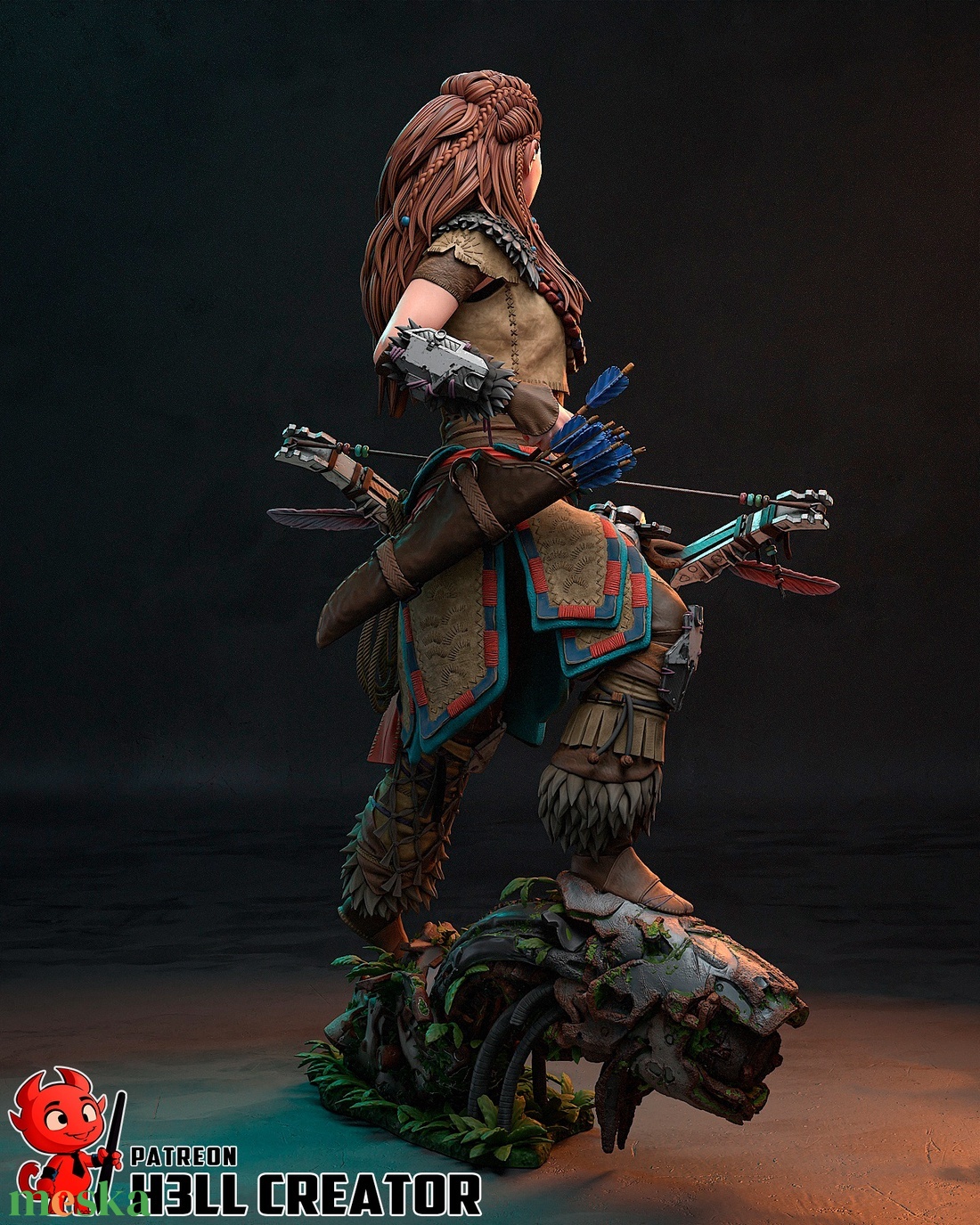 Aloy - Horizon Zero Dawn - művészet - makett, modell - Meska.hu Aloy - Horizon Zero Dawn - művészet - makett, modell - Meska.hu