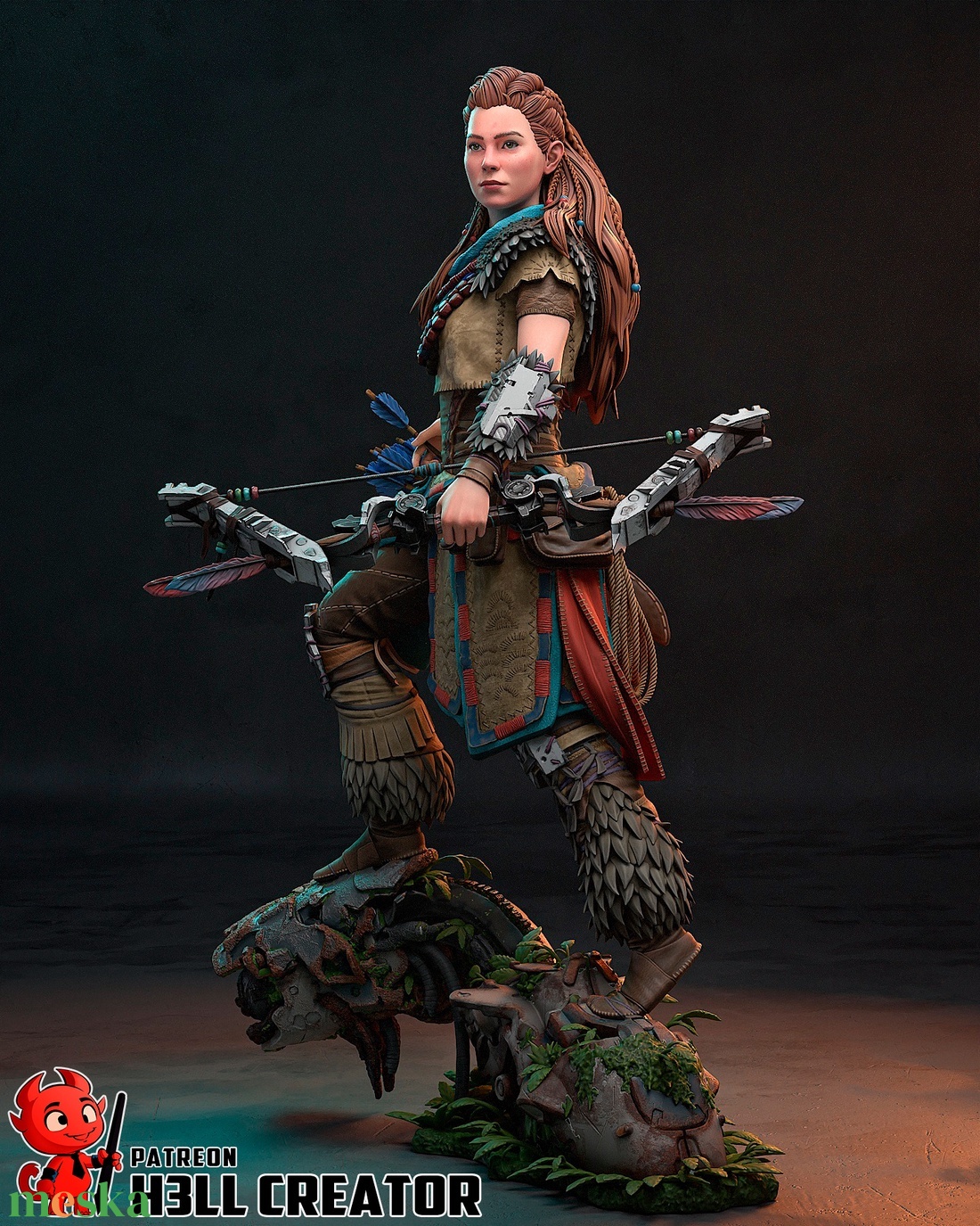 Aloy - Horizon Zero Dawn - művészet - makett, modell - Meska.hu Aloy - Horizon Zero Dawn - művészet - makett, modell - Meska.hu