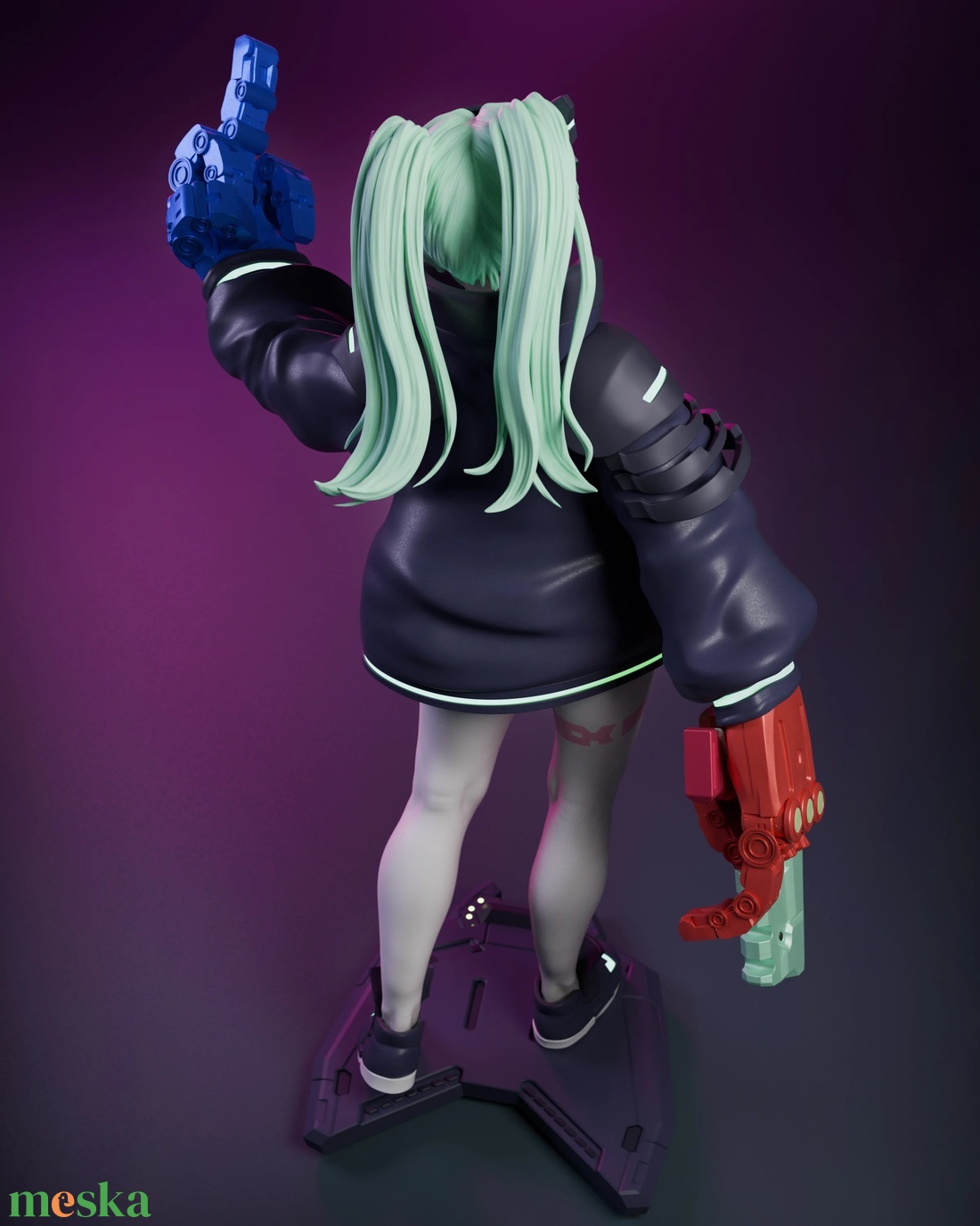 Rebecca - Cyberpunk: Edgerunners - művészet - makett, modell - Meska.hu Rebecca - Cyberpunk: Edgerunners - művészet - makett, modell - Meska.hu