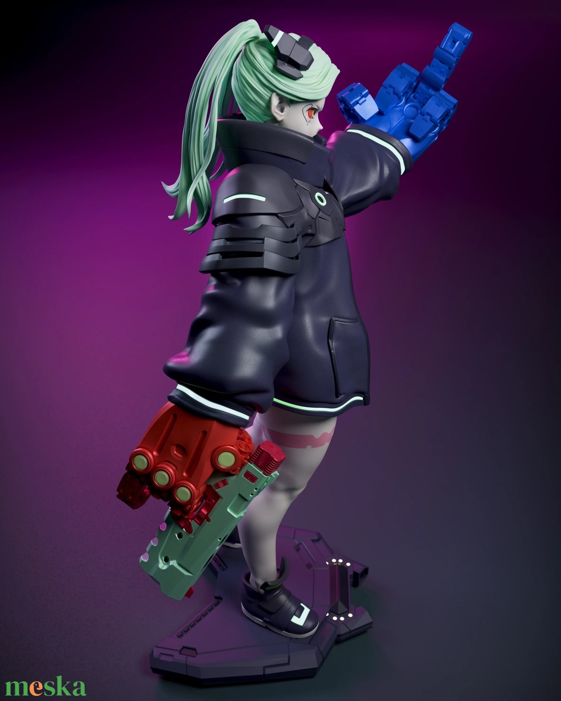 Rebecca - Cyberpunk: Edgerunners - művészet - makett, modell - Meska.hu Rebecca - Cyberpunk: Edgerunners - művészet - makett, modell - Meska.hu