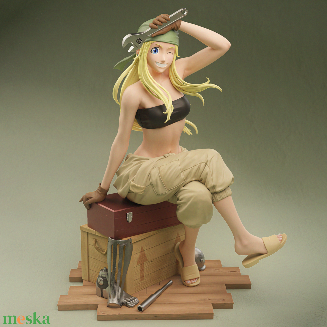 Winry Rockbell - Fullmetal Alchemist - művészet - makett, modell - Meska.hu