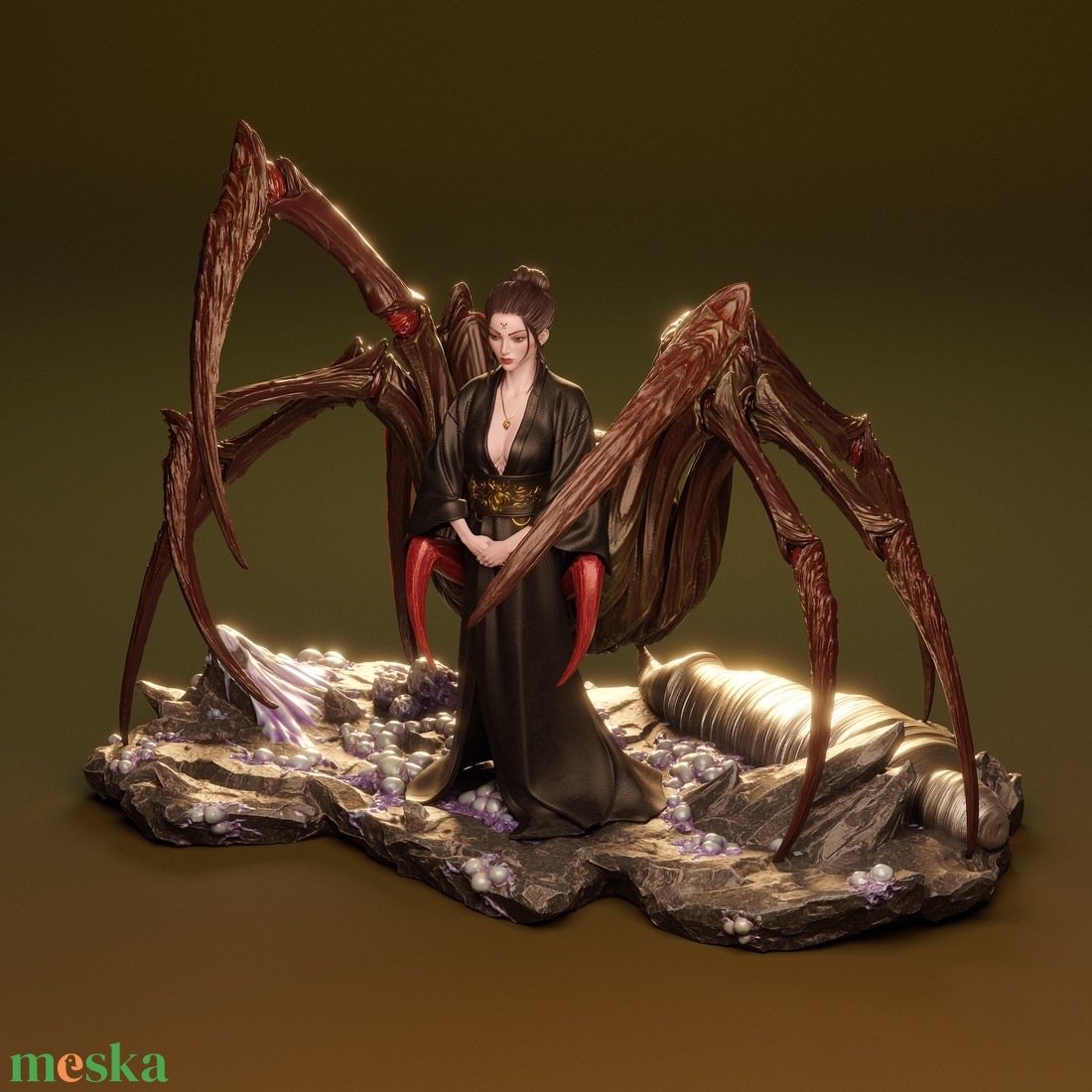 Queen Spider - művészet - makett, modell - Meska.hu Queen Spider - művészet - makett, modell - Meska.hu