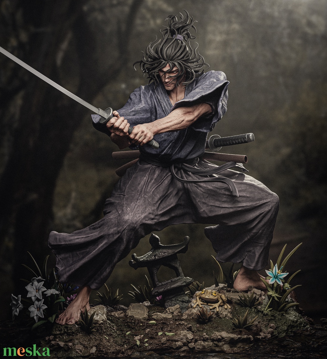 Miyamoto Musashi - művészet - makett, modell - Meska.hu Miyamoto Musashi - művészet - makett, modell - Meska.hu
