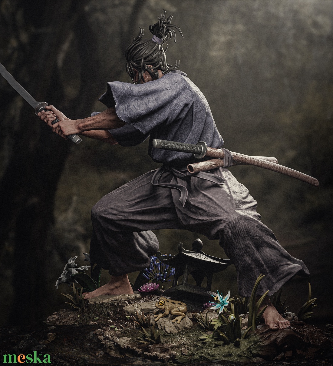 Miyamoto Musashi - művészet - makett, modell - Meska.hu Miyamoto Musashi - művészet - makett, modell - Meska.hu