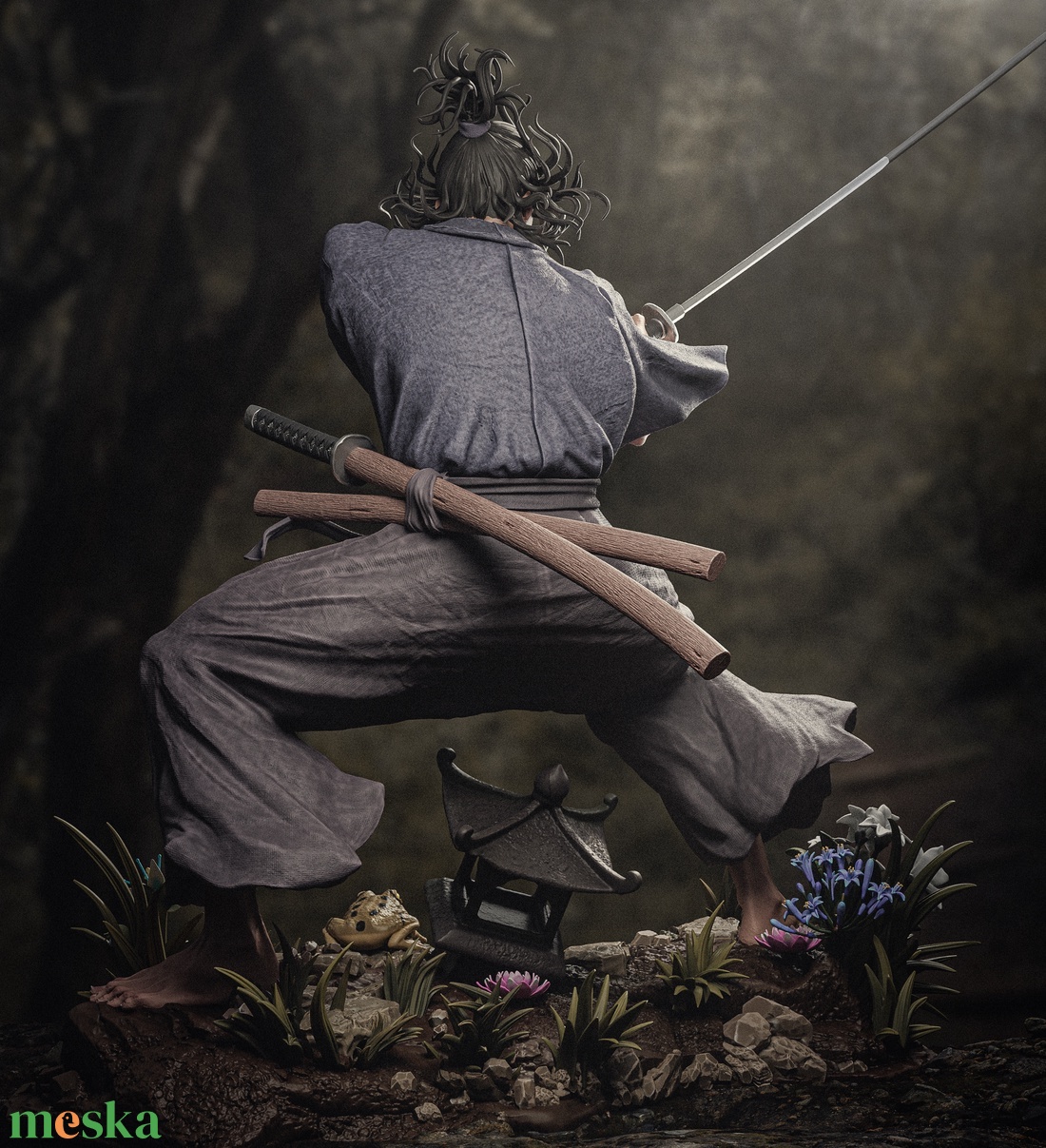 Miyamoto Musashi - művészet - makett, modell - Meska.hu Miyamoto Musashi - művészet - makett, modell - Meska.hu