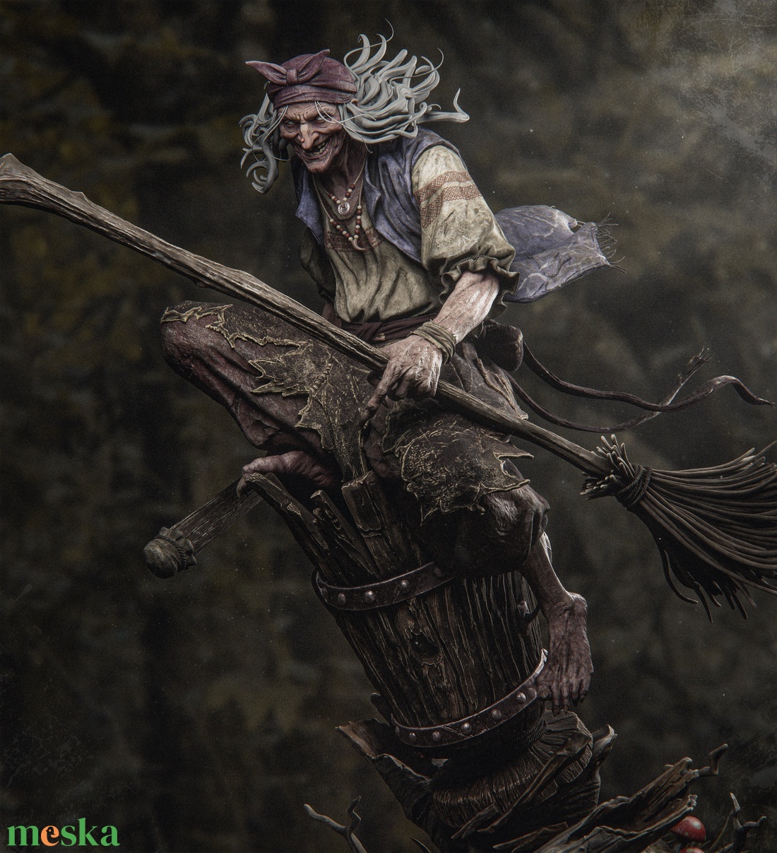 Baba Yaga - művészet - makett, modell - Meska.hu Baba Yaga - művészet - makett, modell - Meska.hu