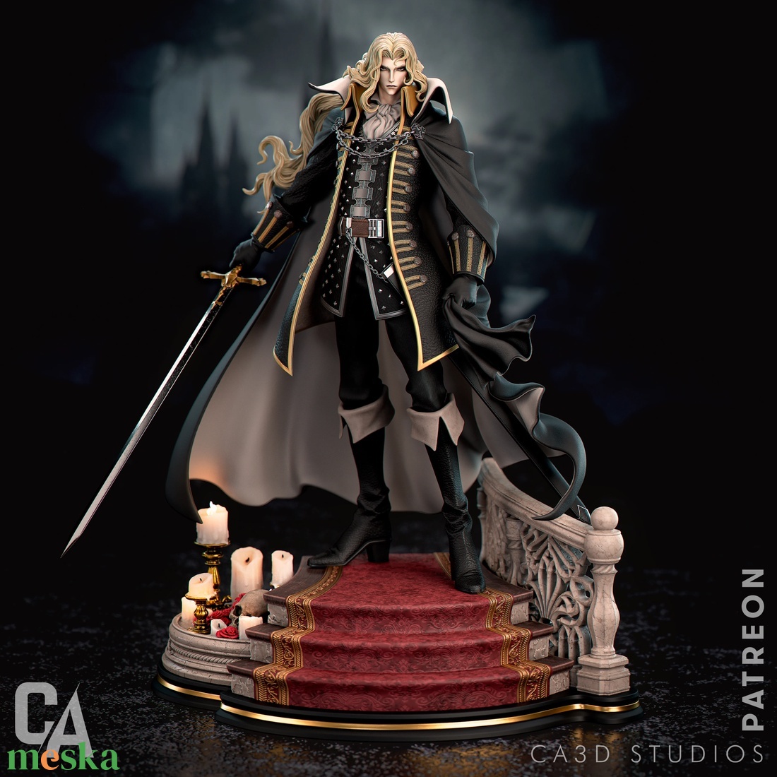 Alucard - Castlevania - művészet - makett, modell - Meska.hu Alucard - Castlevania - művészet - makett, modell - Meska.hu