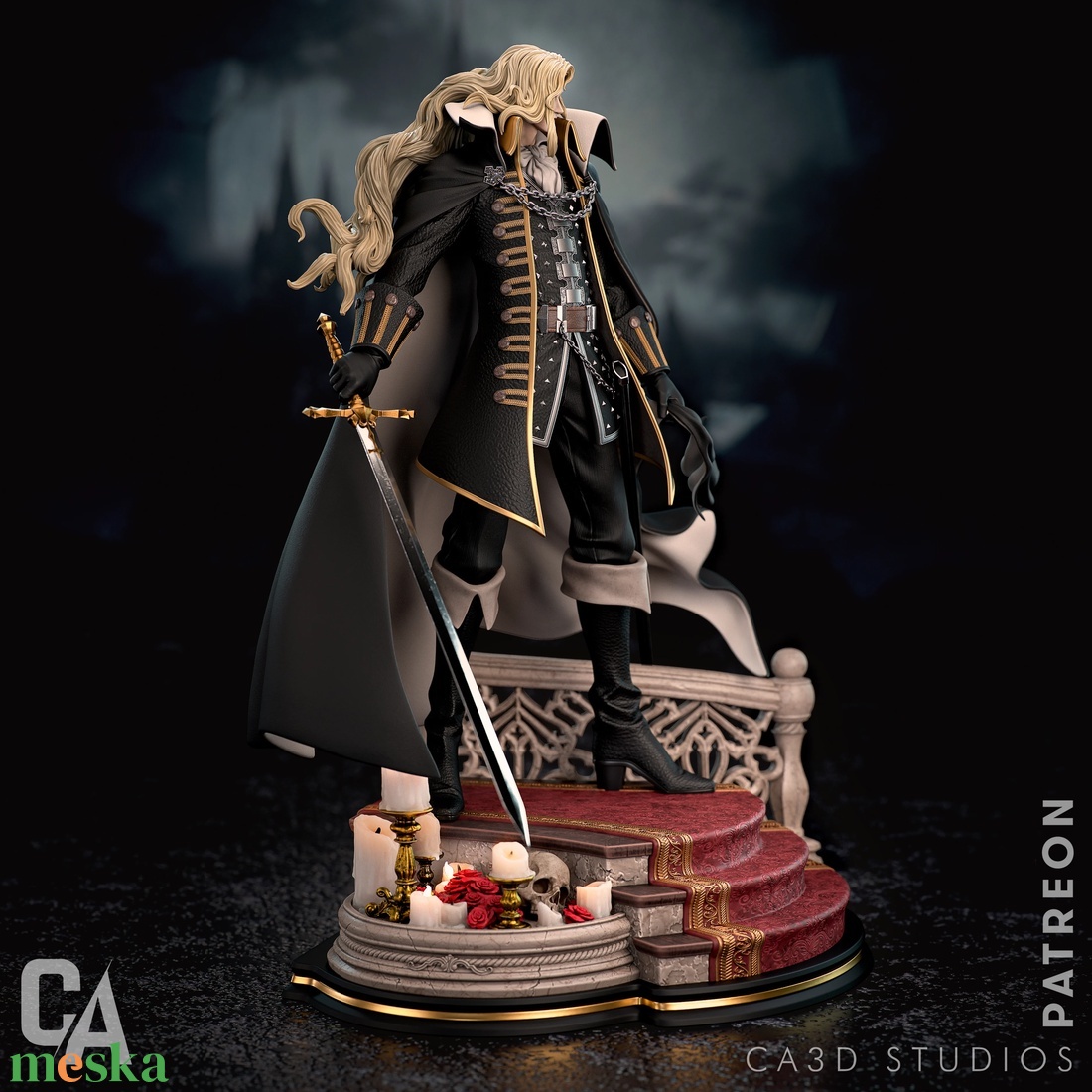 Alucard - Castlevania - művészet - makett, modell - Meska.hu Alucard - Castlevania - művészet - makett, modell - Meska.hu