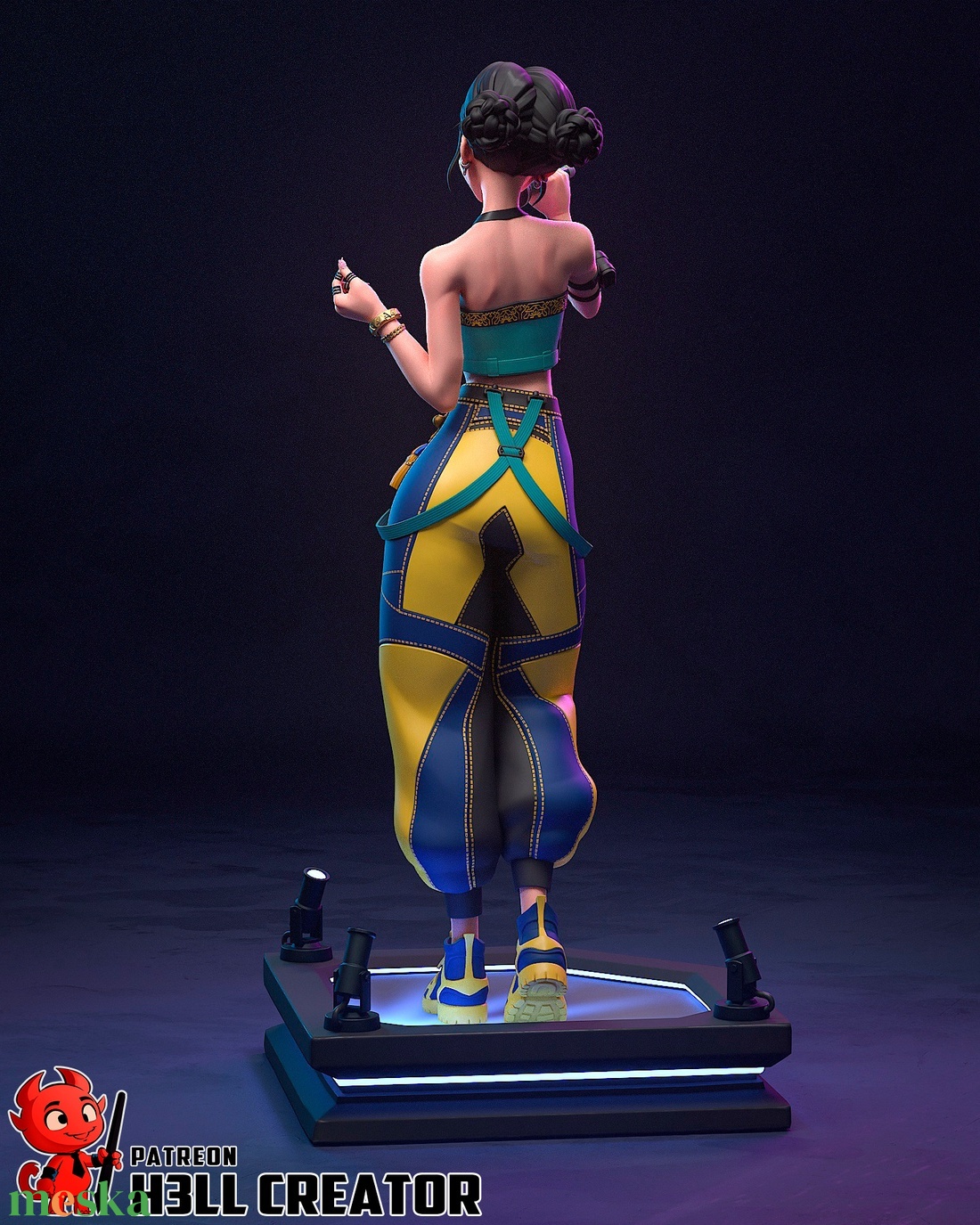 Zoey - KPop Demon Hunters - művészet - makett, modell - Meska.hu