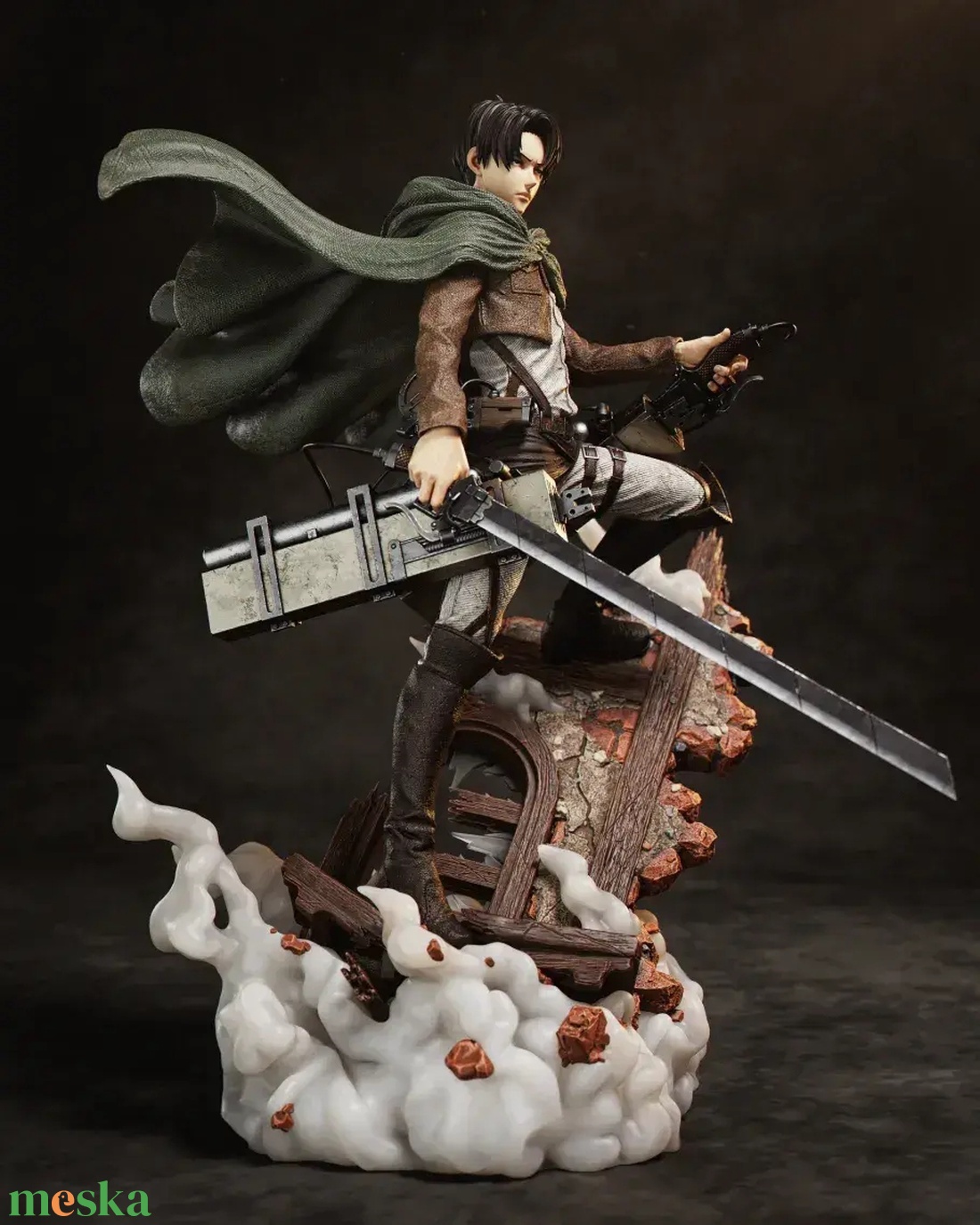 Levi Ackerman - Attack on Titan - művészet - makett, modell - Meska.hu