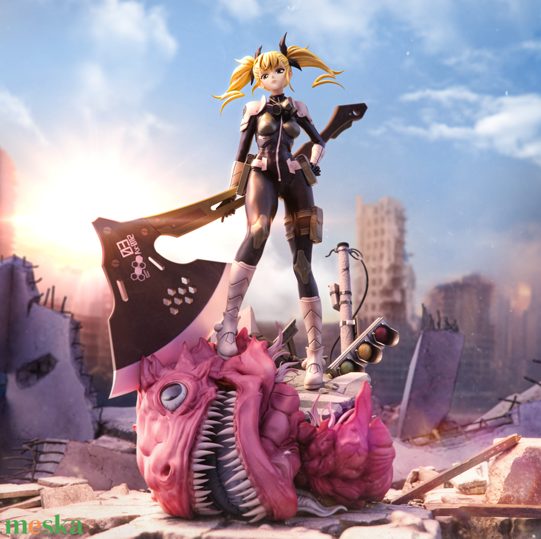 Kikoru Shinomiya - Kaiju No. 8 - művészet - makett, modell - Meska.hu