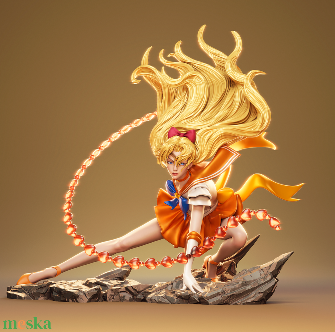 Minako Aino - Sailor Moon - művészet - makett, modell - Meska.hu