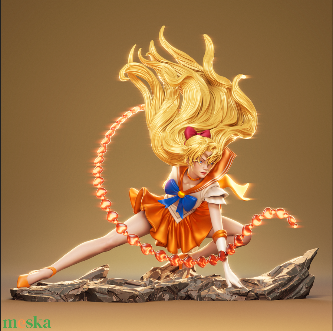 Minako Aino - Sailor Moon - művészet - makett, modell - Meska.hu