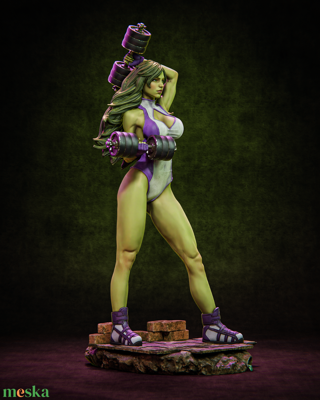 She-Hulk  - művészet - makett, modell - Meska.hu