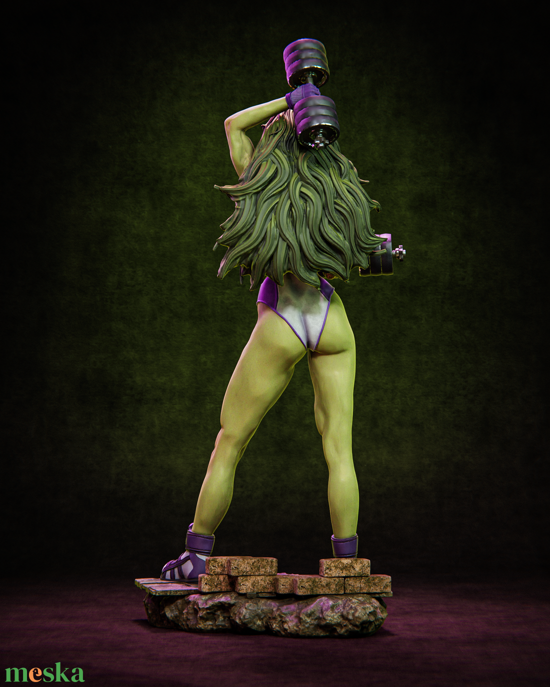 She-Hulk  - művészet - makett, modell - Meska.hu