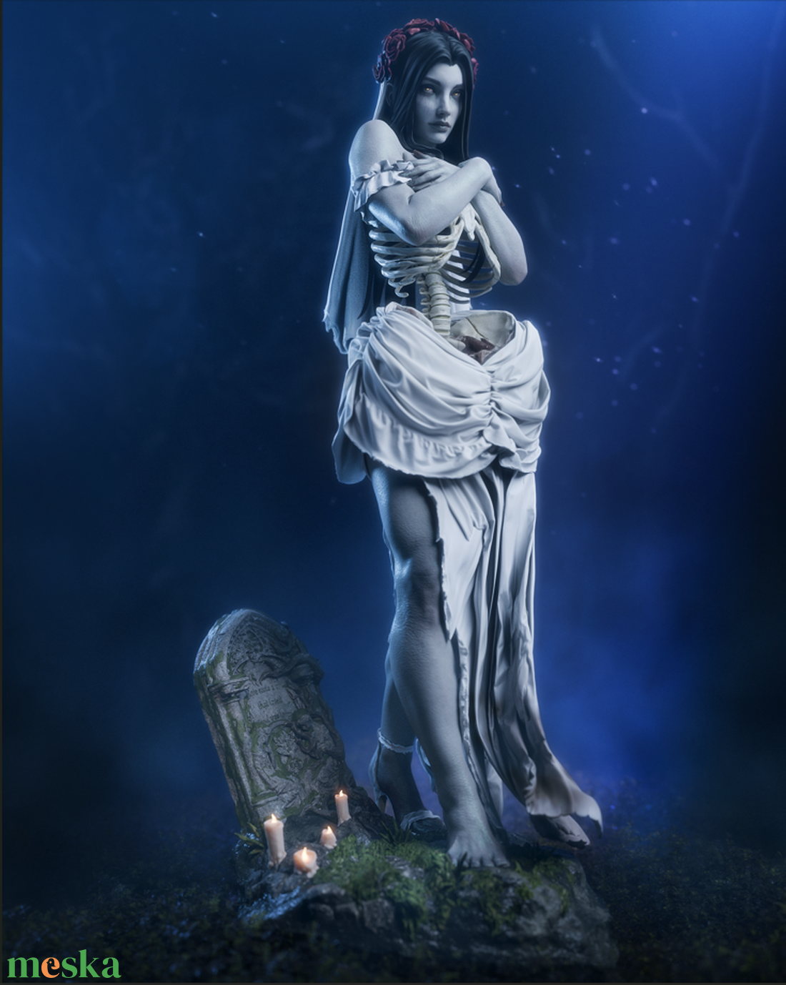 Undead Bride - művészet - makett, modell - Meska.hu