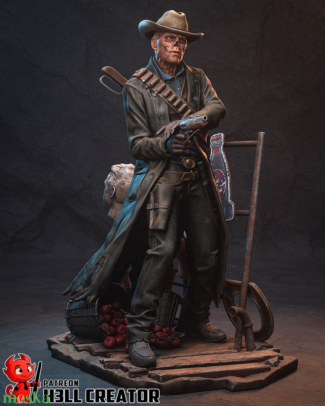 Ghoul - Fallout - művészet - makett, modell - Meska.hu