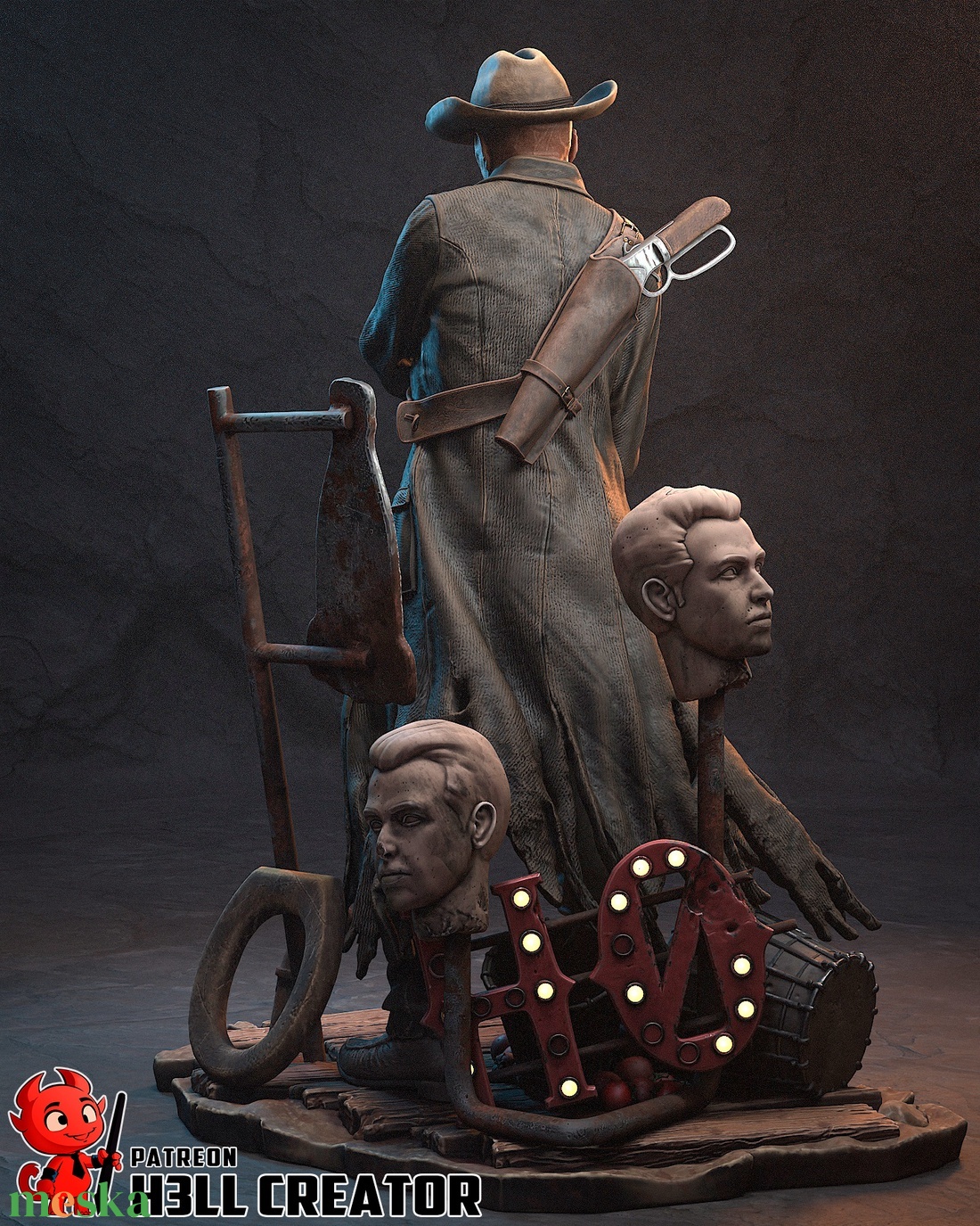 Ghoul - Fallout - művészet - makett, modell - Meska.hu